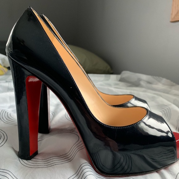 Christian Louboutin Shoes - CHRISTIAN LOUBOUTIN 130 mm Navy Patent (ON HOLD)